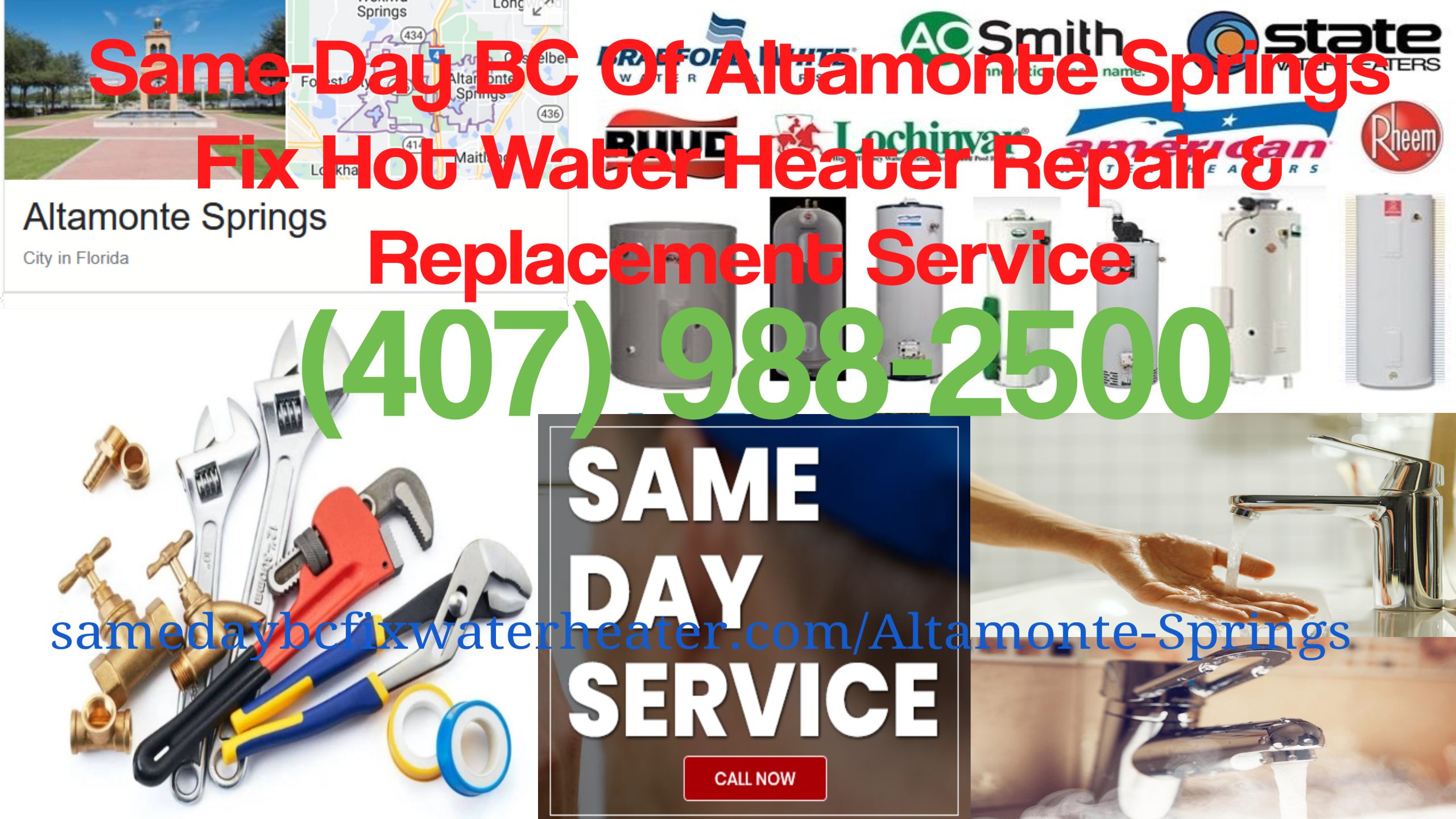 Water Heater Repair Altamonte Springs, FL Plumbing Replacement, Installation Service