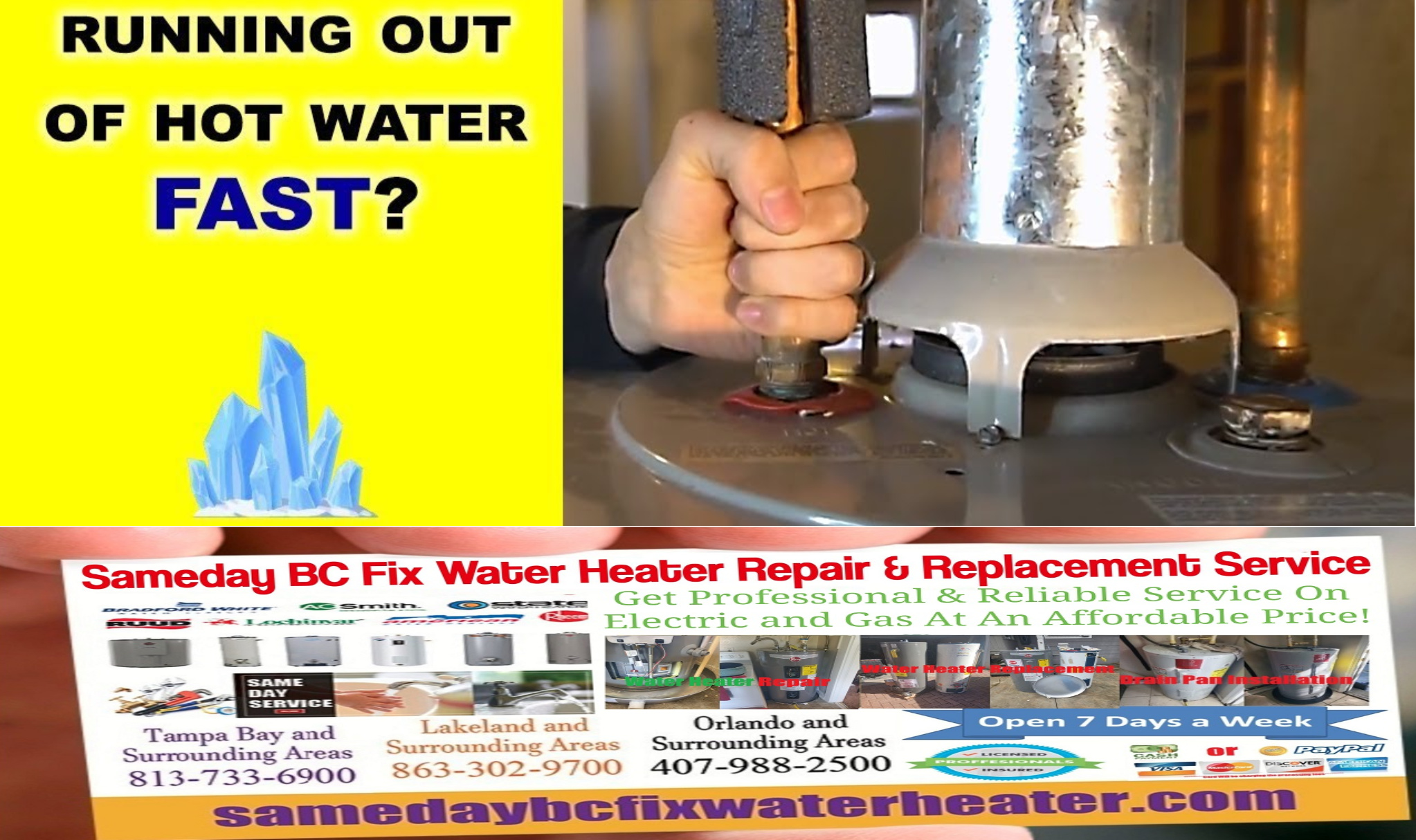 Why Do I Run Out of Hot Water So Quickly 4 Reasons You're Out of Hot Water Running Out Quickly Water Heater Repair, Replacement, Installation Service Near Me