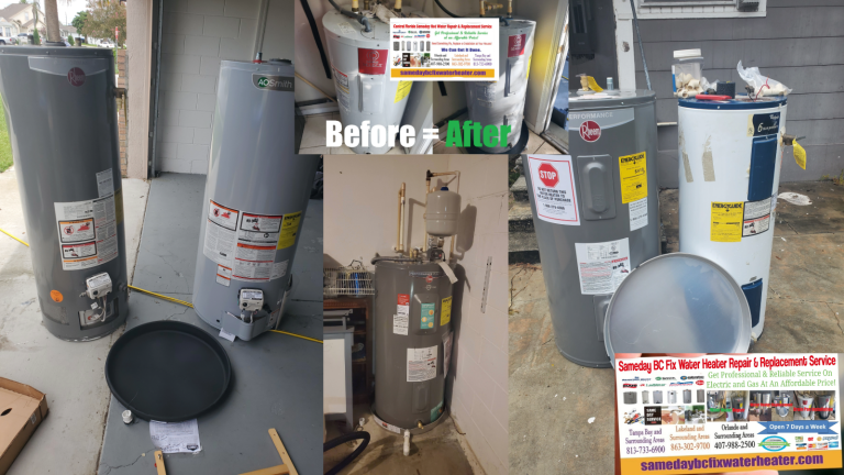 drain drip pan hot water heater installation service for electric and propane gas near me